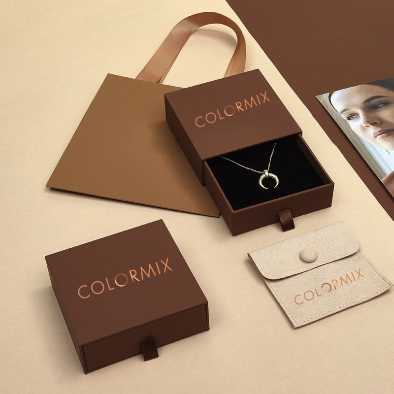 Caja de joyería personalizada Empaquetado con logotipo personalizado